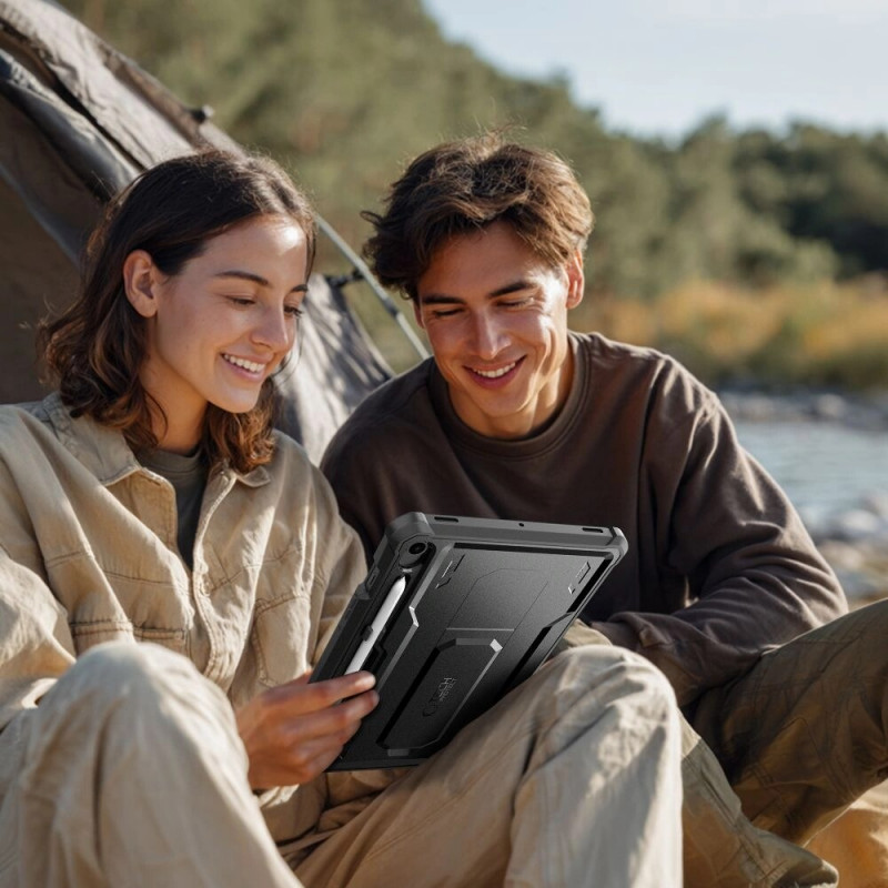 Tech-Protect Kevlar Pro planšetinio kompiuterio dėklas, skirtas Samsung Galaxy Tab S9 11.0 / S10 FE / S10 Lite 10.9 (X710 / X716B / X520 / X526 / X400 / X406B), juodas