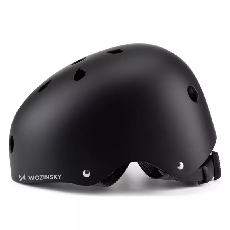 Wozinsky lengvas BMX/paspirtuko šalmas, dydis S (48-52 cm), juodas