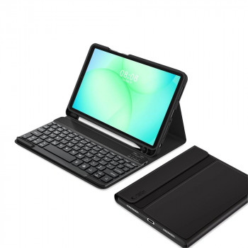 Tech-Protect SmartCase Pen + Keyboard, skirta Samsung Galaxy Tab A9+ / A11+ 11.0 (X210 / X215 / X216 / X230 / X235 / X236), juoda