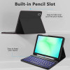 Tech-Protect SmartCase Pen + Keyboard, skirta Samsung Galaxy Tab A9+ / A11+ 11.0 (X210 / X215 / X216 / X230 / X235 / X236), juoda