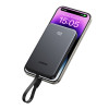 UGREEN PB526 10000mAh 20W nešiojamas įkroviklis su įmontuotu USB-C kabeliu