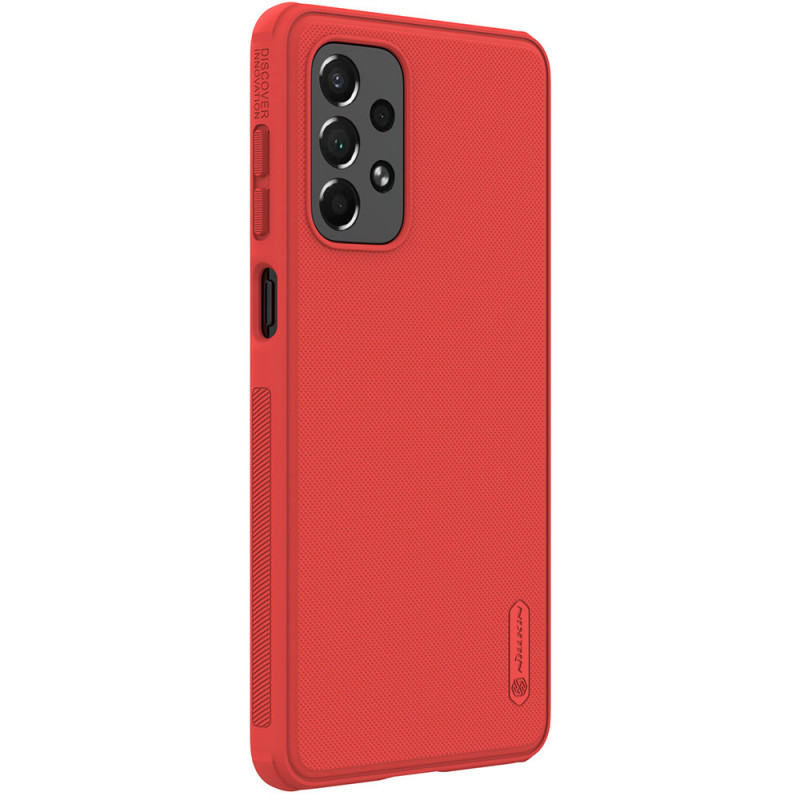 Nillkin Super Frosted Shield Pro dėklas, skirtas Samsung Galaxy A73, raudonas