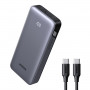 UGREEN PB532 20000mAh 30W dvipusio greitojo įkrovimo power bank, 2x USB-C, USB-A, pilkas