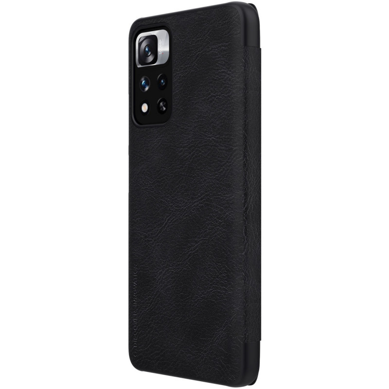 [CR] Nillkin Qin dėklas, skirtas Xiaomi Mi 11i HyperCharge / Redmi Note 11 Pro (Kinija), juodas (grąžinta prekė)