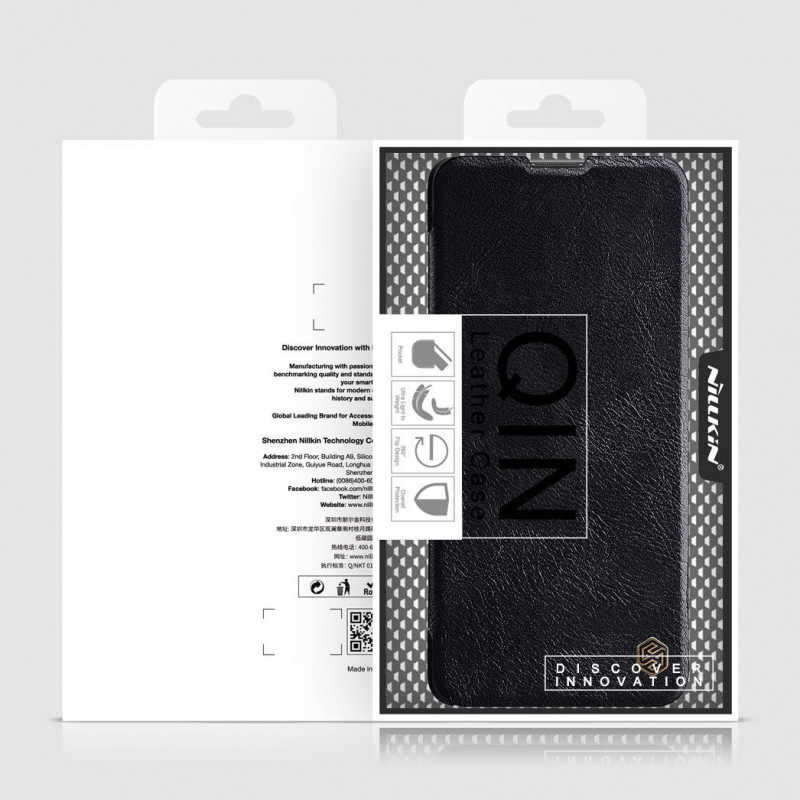 [CR] Nillkin Qin dėklas, skirtas Xiaomi Mi 11i HyperCharge / Redmi Note 11 Pro (Kinija), juodas (grąžinta prekė)