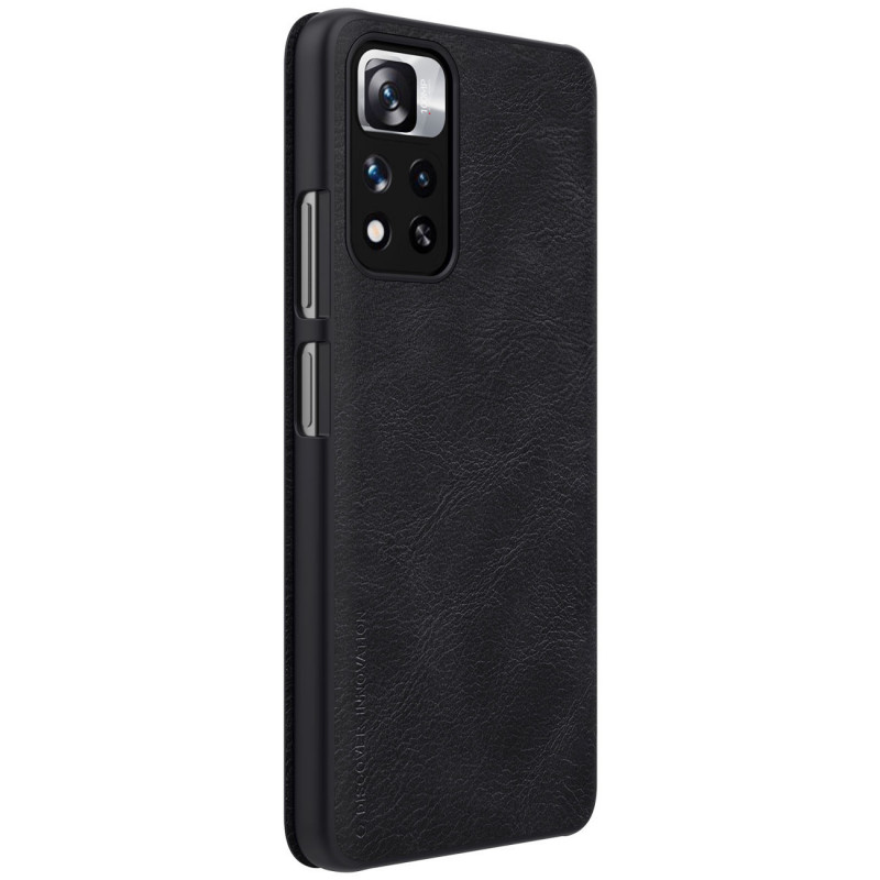 [CR] Nillkin Qin dėklas, skirtas Xiaomi Mi 11i HyperCharge / Redmi Note 11 Pro (Kinija), juodas (grąžinta prekė)
