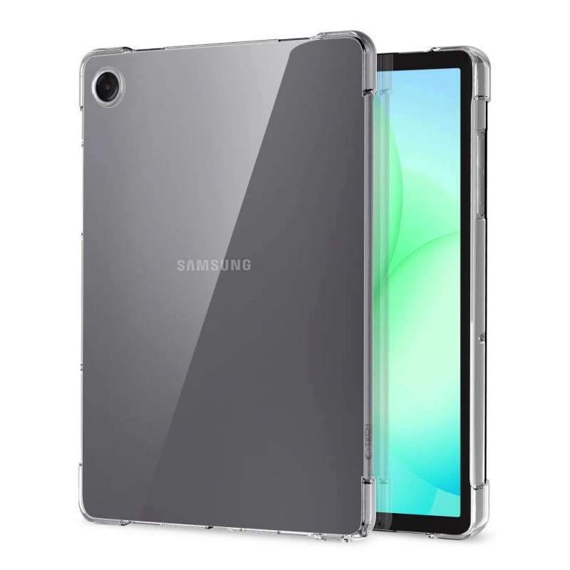 Tech-Protect FlexAir planšetinio kompiuterio dėklas, skirtas Samsung Galaxy Tab A9+ / A11+ 11.0 (X210 / X215 / X216 / X230 / X235 / X236), permatomas