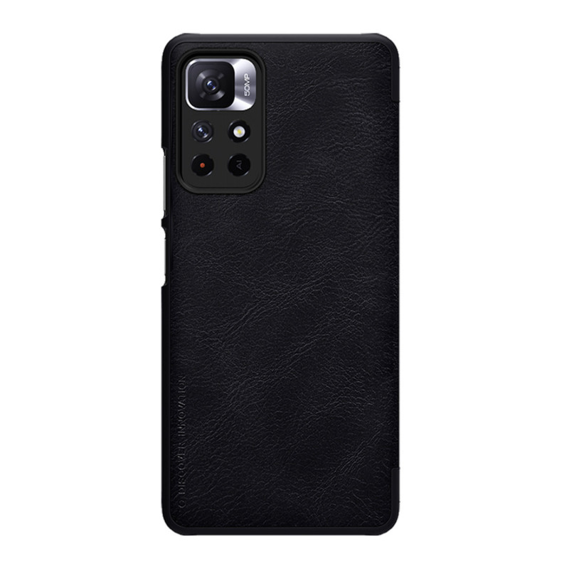 Nillkin Qin dėklas, skirtas Xiaomi Redmi Note 11T 5G / Poco M4 Pro 5G, juodas