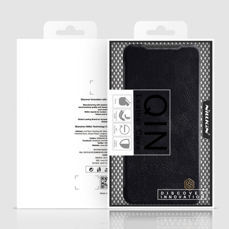 Nillkin Qin dėklas, skirtas Xiaomi Redmi Note 11T 5G / Poco M4 Pro 5G, juodas