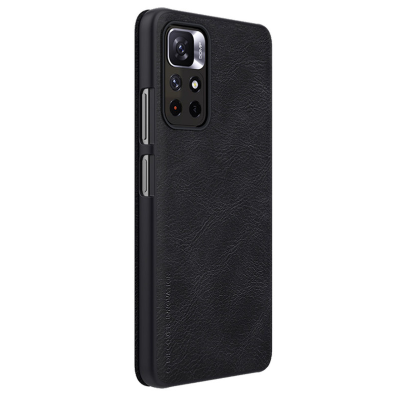 Nillkin Qin dėklas, skirtas Xiaomi Redmi Note 11T 5G / Poco M4 Pro 5G, juodas