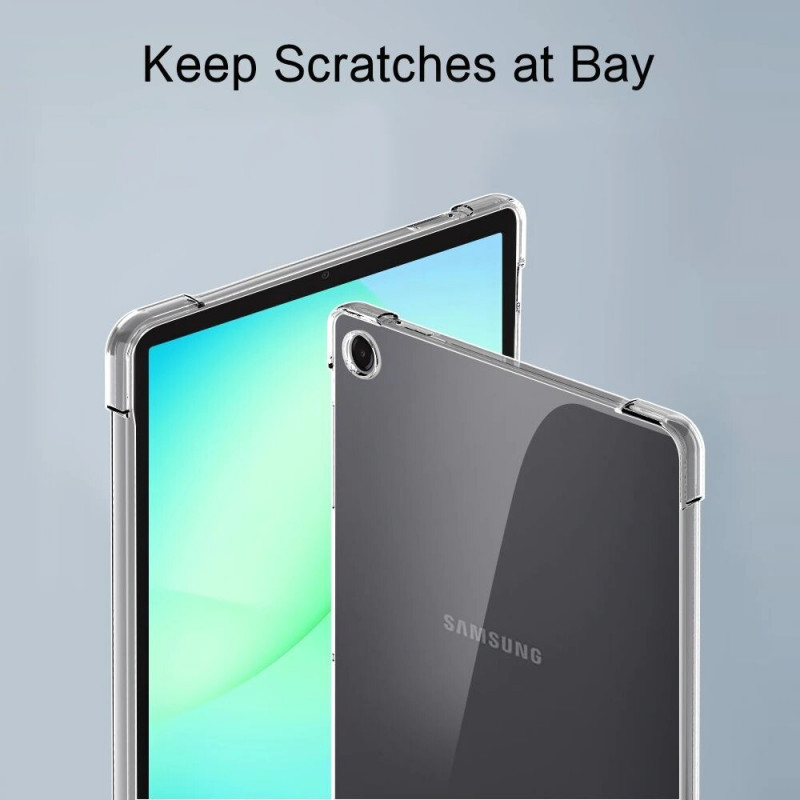 Tech-Protect FlexAir planšetinio kompiuterio dėklas, skirtas Samsung Galaxy Tab A9 / A11 8.7 (X110 / X115 / X133 / X135), permatomas