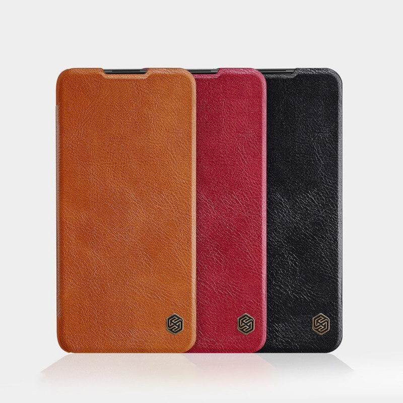 [CR] Nillkin Qin dėklas, skirtas Xiaomi Redmi Note 9T 5G, rudas (grąžinta vartotojo)