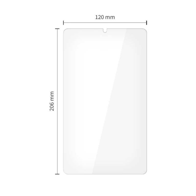 Tech-Protect Glass Fit+ grūdintas stiklas, skirtas Samsung Galaxy Tab A9 / A11 8.7 (X110 / X115 / X133 / X135), permatomas (2 vnt.)