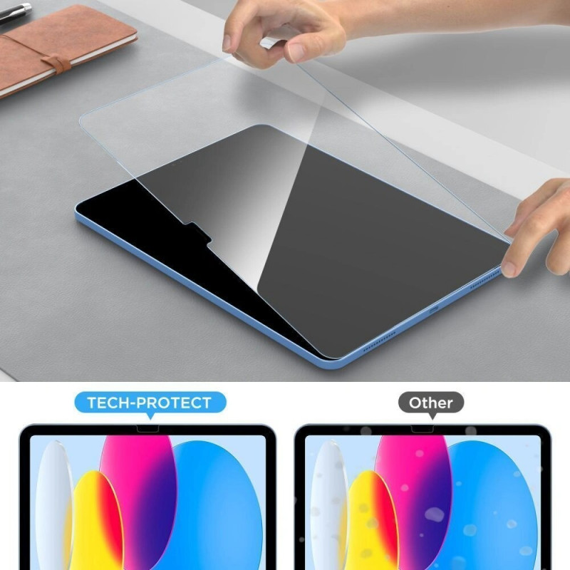 Tech-Protect Glass Fit+ grūdintas stiklas, skirtas Samsung Galaxy Tab A9 / A11 8.7 (X110 / X115 / X133 / X135), permatomas (2 vnt.)