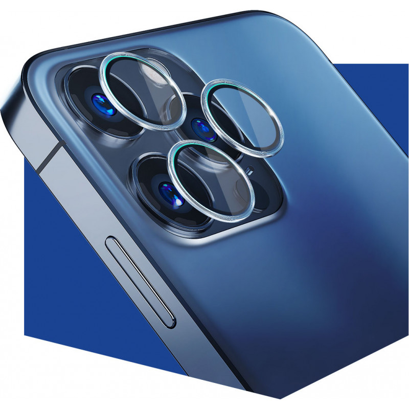 3MK Lens Protection Pro Apple iPhone 13 Pro / 13 Pro Max fotoaparato objektyvo apsauginė plokštelė, grafito pilka