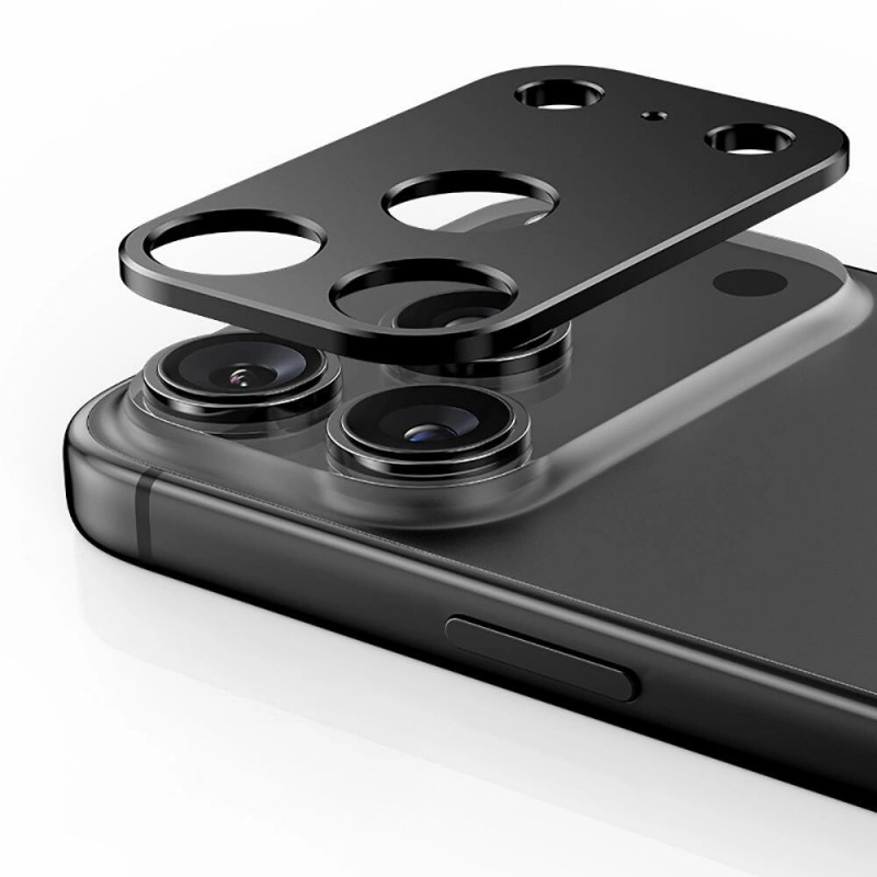 Tech-Protect Camalloy Fit+ fotoaparato objektyvo apsauga, skirta Apple iPhone 17 Pro, sidabrinė