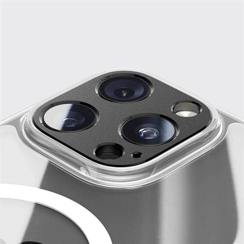 Tech-Protect Camalloy Fit+ fotoaparato objektyvo apsauga, skirta Apple iPhone 17 Pro, sidabrinė