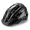 Rockbros LK-67 jaunimo dviračių šalmas su nuimamu skydeliu, 54-58 cm, juodas