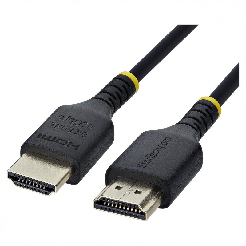 StarTech.com HDMI21-CBL-SLIM-1M itin didelio greičio HDMI 2.1 kabelis, 1 m, juodas