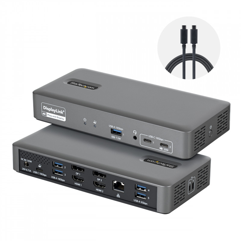StarTech.com 194UE-USBC-SMARTDOCK USB-C 3.2 Gen 2 prijungimo stotis, 96 W