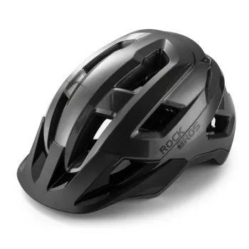Rockbros LK-67 jaunimo dviračių šalmas su nuimamu skydeliu 54–58 cm, pilkas