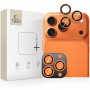 Tech-Protect Camring Fit+ fotoaparato objektyvo dangos, skirtos Apple iPhone 14 Pro / 14 Pro Max / 15 Pro / 15 Pro Max / 16 Pro / 16 Pro Max / 17 Pro / 17 Pro Max, Cosmic Orange