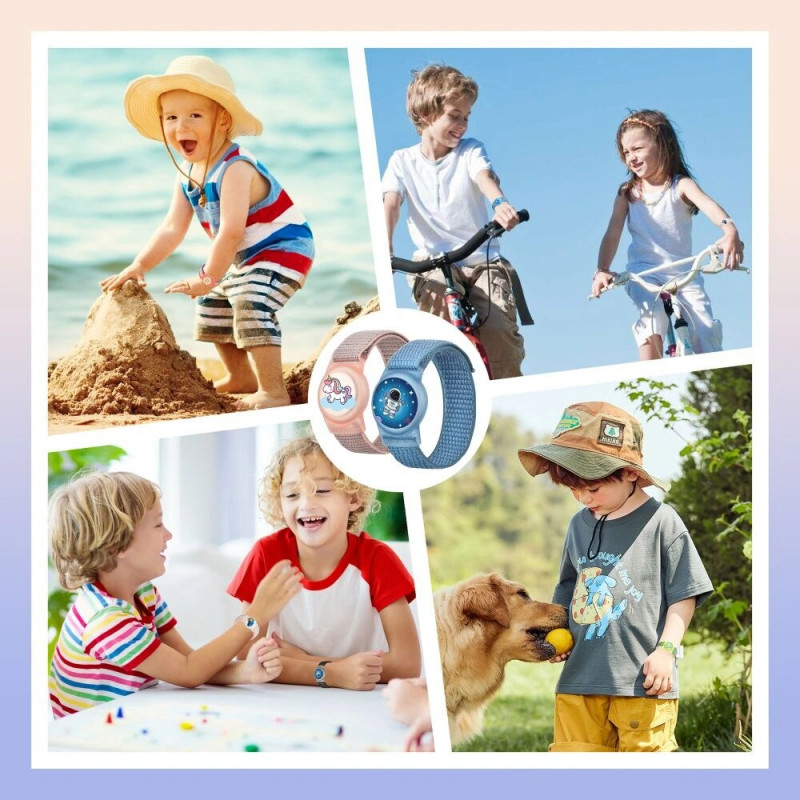 Tech-Protect Nylon For Kids apyrankė, skirta Apple AirTag 1 / 2, Magic Pony