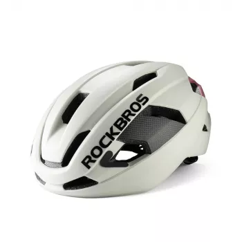 Rockbros LK-15 anglies pluošto dviračio šalmas 58-62cm, šviesiai pilkas