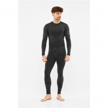 Viking Gasher Man Set Merino vyriški apatiniai, juodi, XL