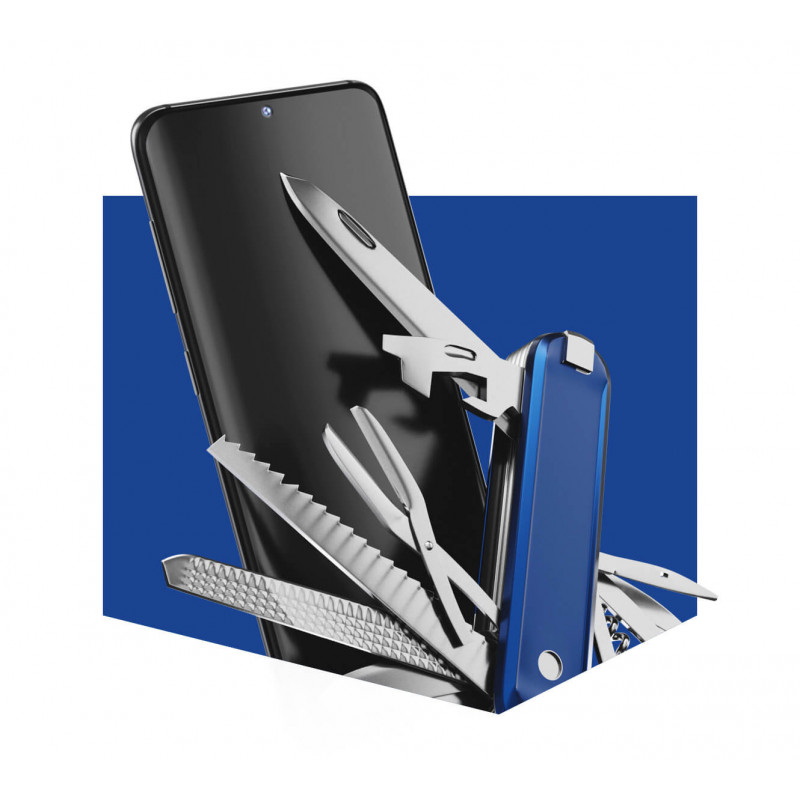 3MK SilverProtection+ priešmikrobinė ekrano apsauginė plėvelė, skirta Samsung Galaxy S22+