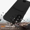 Hurtel Samsung Galaxy A37 5G TPU dėklas su kortelių laikikliu ir skersine juostele, juodas