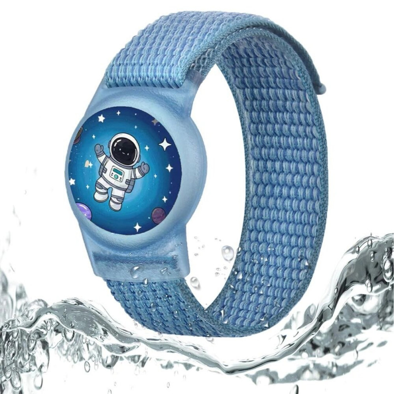 Tech-Protect Nylon For Kids apyrankė, skirta Apple AirTag 1 / 2, Astronaut