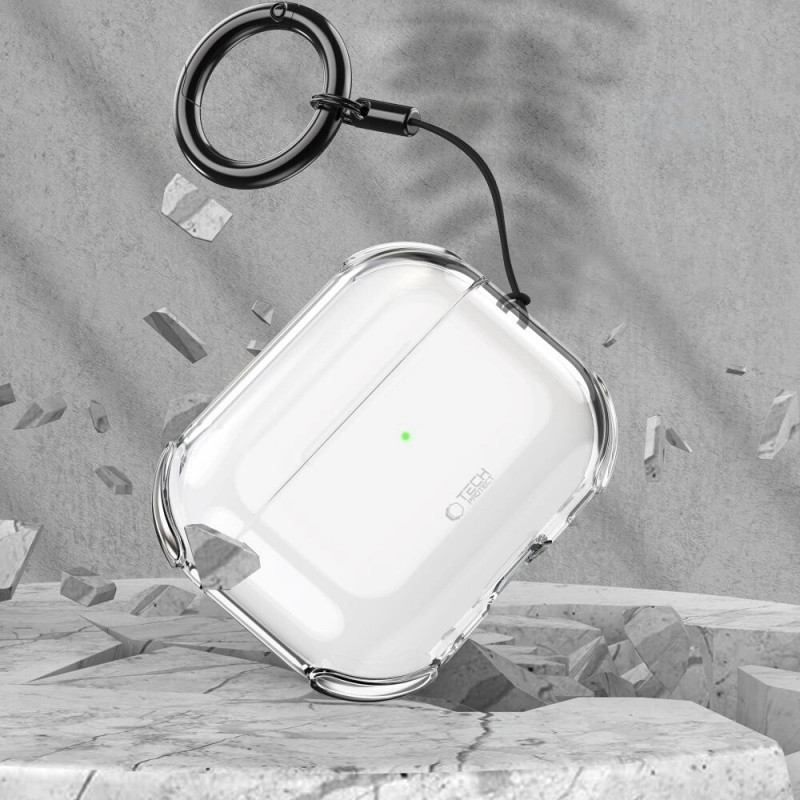 Tech-Protect Bounce dėklas Apple AirPods Pro 3, permatomas