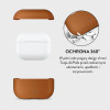 NaturalFit dėklas, skirtas Apple AirPods Pro 3, rudas, Tech-Protect