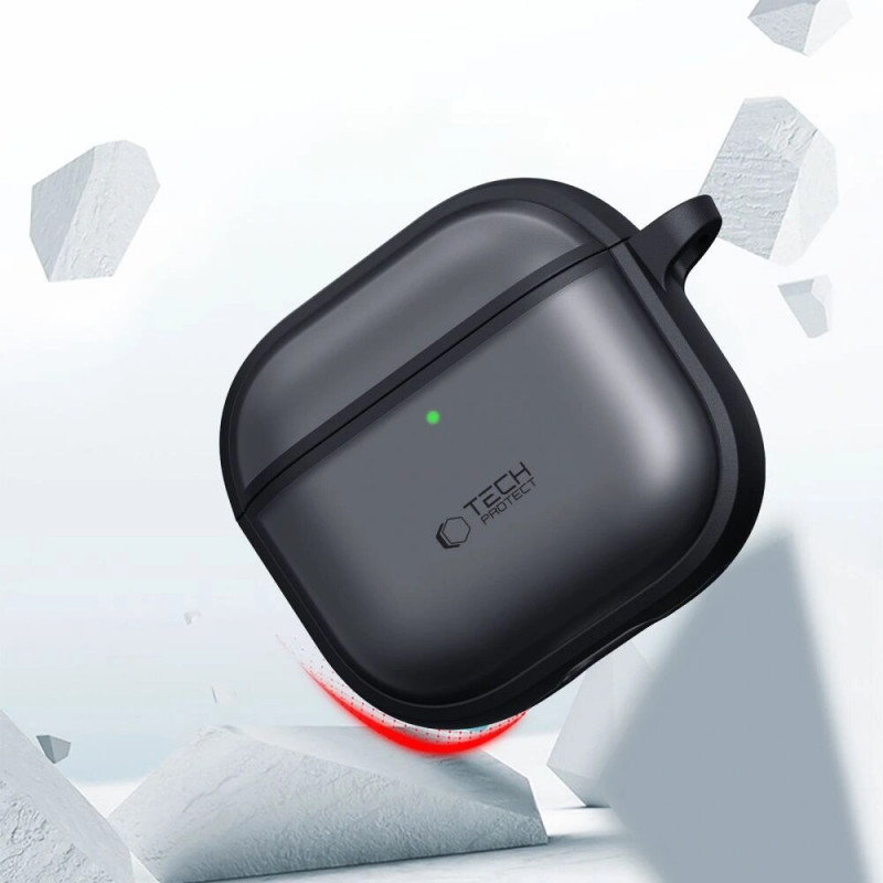 Tech-Protect Magmat dėklas, skirtas Apple AirPods Pro 3, matinė juoda