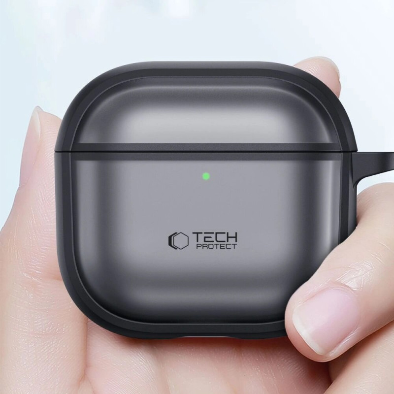 Tech-Protect Magmat dėklas, skirtas Apple AirPods Pro 3, matinė juoda