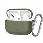 Tech-Protect silikoninis dėklas su kabliu Apple AirPods Pro 3, alyvuogių žalios spalvos