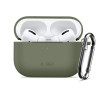 Tech-Protect silikoninis dėklas su kabliu Apple AirPods Pro 3, alyvuogių žalios spalvos