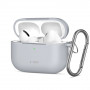 Tech-Protect silikoninis Silicone Hook dėklas Apple AirPods Pro 3, Crayon Grey