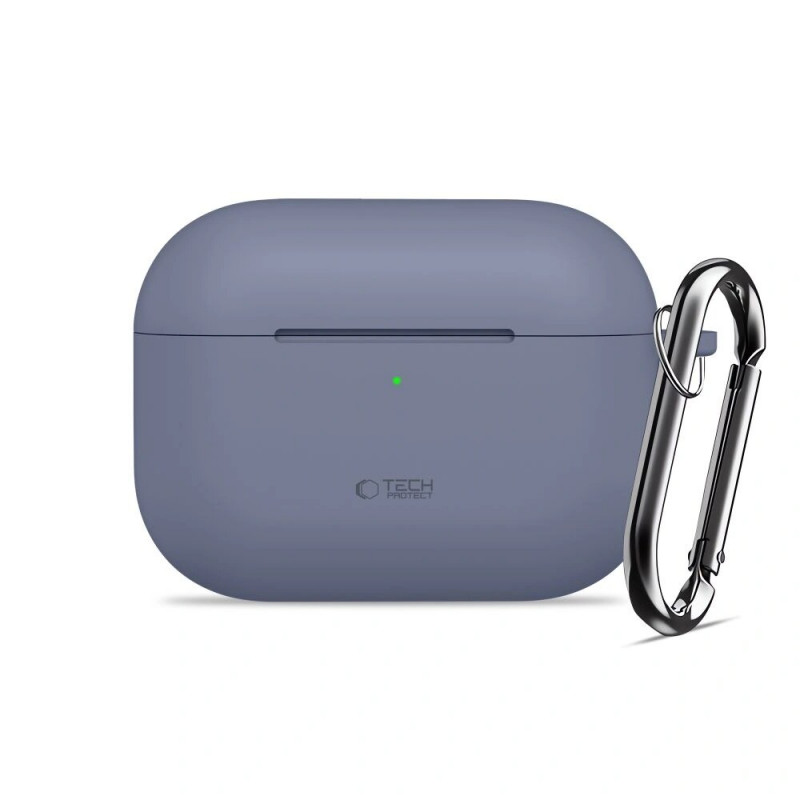Tech-Protect silikoninis dėklas su kabliuku Apple AirPods Pro 3, Baby Blue
