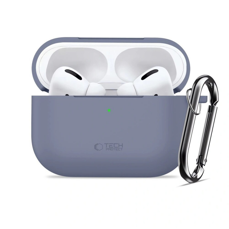 Tech-Protect silikoninis dėklas su kabliuku Apple AirPods Pro 3, Baby Blue