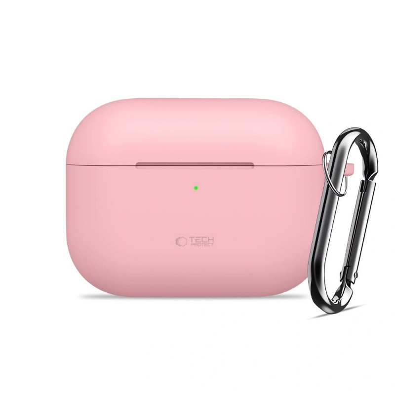 Tech-Protect silikoninis dėklas su kabliu Apple AirPods Pro 3 rausvas