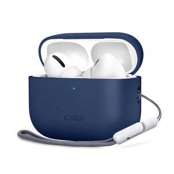 Tech-Protect silikoninis Apple AirPods Pro 3 dėklas Navy Blue