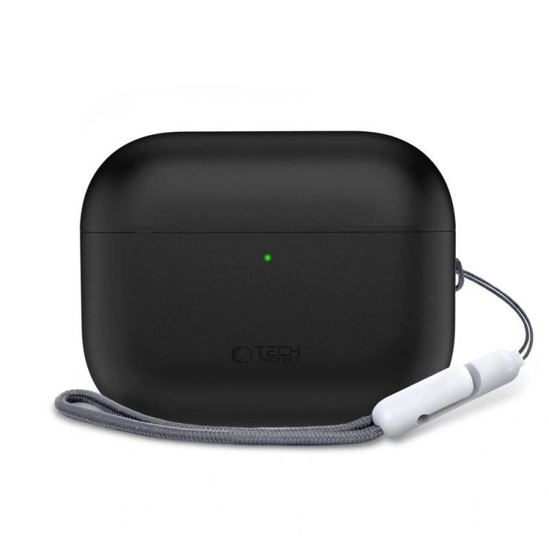 Tech-Protect silikoninis dėklas Apple AirPods Pro 3 juodas