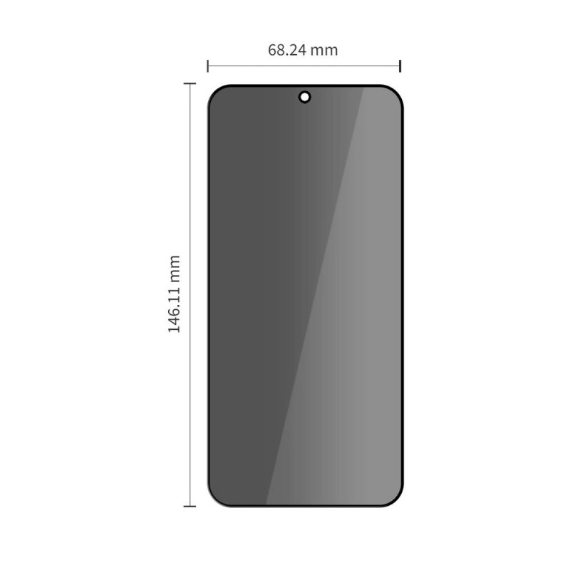 Tech-Protect Glass Spy+ Samsung Galaxy S26 privatumo apsauginis stiklas (2 vnt.)