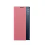 Hurtel New Sleep Case, skirta Samsung Galaxy S25 Ultra, su atlenkiamu viršeliu ir stovu, rožinė