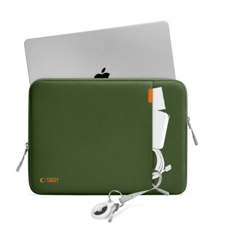 Tech-Protect Defender nešiojamojo kompiuterio krepšys 13-14 army green