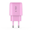 Tech-Protect NCA30 USB-A, USB-C tinklo įkroviklis PD 30W / QC3.0 Baby Pink