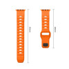 Tech-Protect Silicone Line Apple Watch 8 / 9 / 10 / 11 / 12 / SE / Ultra 44/45/46/49 mm apyrankė, oranžinė