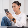 Tech-Protect Silicone Line Apple Watch 8 / 9 / 10 / 11 / 12 / SE / Ultra 44/45/46/49 mm apyrankė, oranžinė